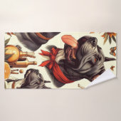Vintag Cane Corso Illustration Badehandtuch (Badehandtuch)