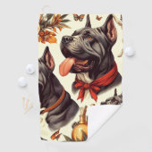 Vintag Cane Corso Illustration Golfhandtuch (Insitu)