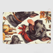 Vintag Cane Corso Illustration Golfhandtuch (Horizontal)