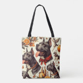 Vintag Cane Corso Illustration Tasche (Rückseite)