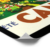 Vintag Cannes Cote D'Azur French Travel Poster (Ecke)