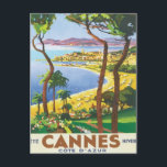 Vintag Cannes Cote D'azur Postkarte<br><div class="desc">Cannes Cote D'azur Frankreich Vintage Travel Art Unsere Sammlung alter Reiseplakate und -drucke illustriert die üppige Landschaft Europas, die exotische Landschaft in Marokko, elegante Hotels und luxuriöse Resorts in der ganzen Welt von Monte Carlo bis Pasadena und Bangkok. Besuchen Sie nostalgische Urlaubs- und Reiseziele auf der ganzen Welt, England, Frankreich,...</div>