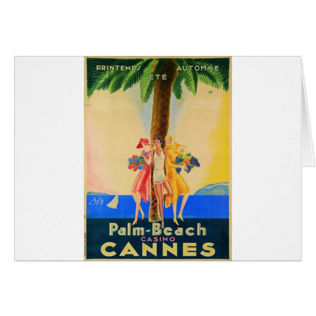 Vintag Cannes French Travel (Vorderseite (Horizontal))