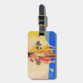 Vintag Cannes French Travel Gepäckanhänger (Vorderseite vertikal)