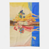 Vintag Cannes French Travel Handtuch (Vertikal)