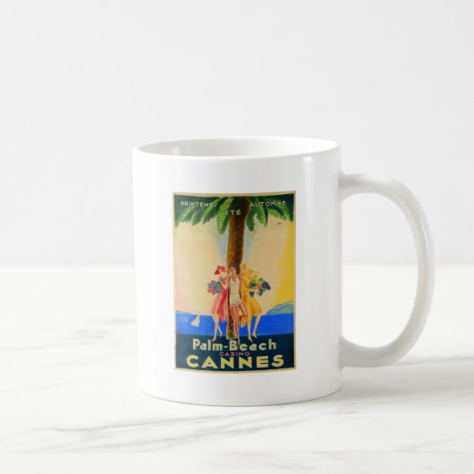 Vintag Cannes French Travel Kaffeetasse (Rechts)