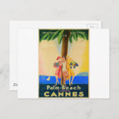 Vintag Cannes French Travel Postkarte (Vorne/Hinten)