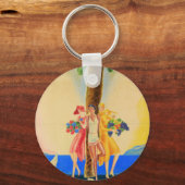 Vintag Cannes French Travel Schlüsselanhänger (Vorderseite)