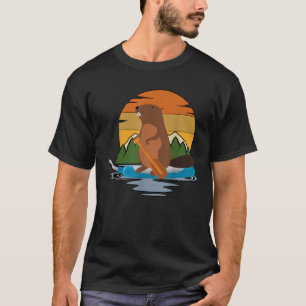 Vintag Canoe Beaver Purewick Nurse Funny Nursing T-Shirt