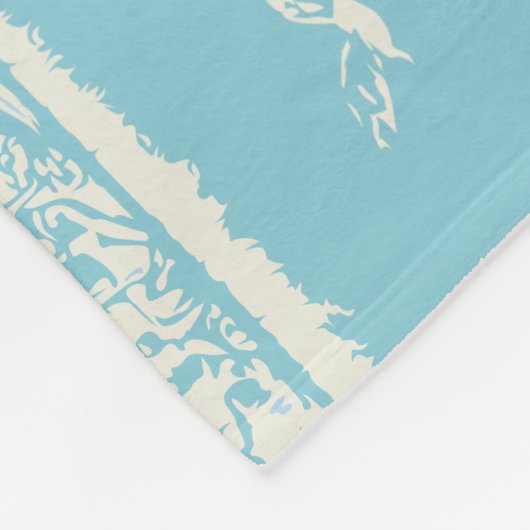 Vintag Cape Cod Map Fleecedecke (Ecke)