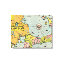 Vintag Cape Cod Map