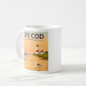 Vintag Cape Cod Massachusetts Kaffeetasse (Vorderseite Links)