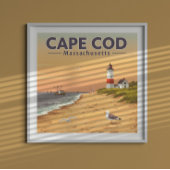 Vintag Cape Cod Massachusetts Poster
