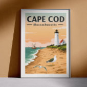 Vintag Cape Cod Massachusetts Poster