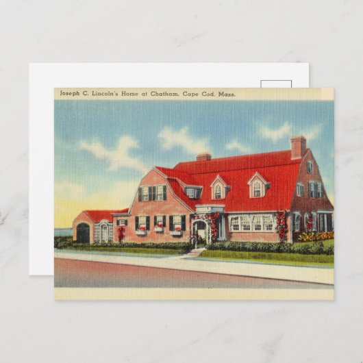 Vintag, Cape Cod, Massachusetts Postkarte (Vorne/Hinten)