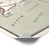 Vintag Cape Cod und Rhode Island Map (1917) Poster (Ecke)