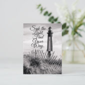 Vintag Cape Henry Lighthouse Postkarte (Stehend Vorderseite)