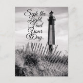 Vintag Cape Henry Lighthouse Postkarte (Vorderseite)