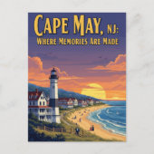 Vintag CapMay New Jersey Travel Postkarte (Vorderseite)