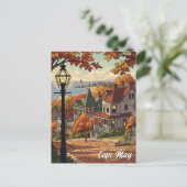 Vintag CapMay New Jersey Travel Postkarte (Stehend Vorderseite)
