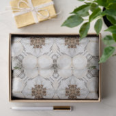 Vintag Cappuccino Kaffee Pastel Weihnachten Nr. 19 Seidenpapier (Geschenk)