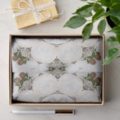 Vintag Cappuccino Kaffee Pastel Weihnachten Nr. 21 Seidenpapier (Geschenk)