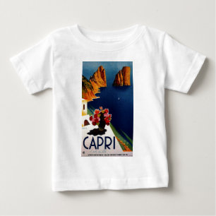 Vintag Capri Italien Reisen Baby T-shirt