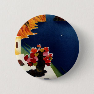 Vintag Capri Italien Reisen Button