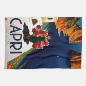 Vintag Capri Italien Reisen Küchentuch (Horizontal)