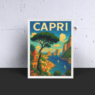 Vintag Capri Italien Reisen Poster