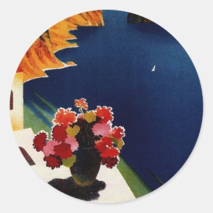 Vintag Capri Italien Reisen Runder Aufkleber