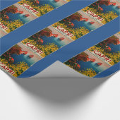 Vintag Capri L'Isola del Sole Italien Geschenkpapier (Ecke)