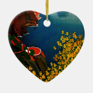 Vintag Capri L'Isola del Sole Italien Keramikornament