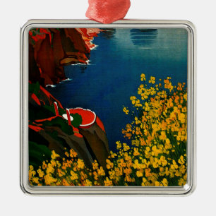 Vintag Capri L'Isola del Sole Italien Silbernes Ornament