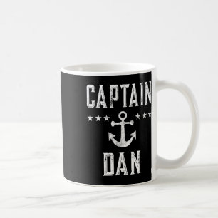 Vintag Captain Dan Personalisiert Vorname Boatin Kaffeetasse