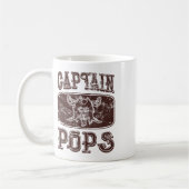 Vintag Captain Pops Personalisiert Pirate Pontoon Kaffeetasse (Links)