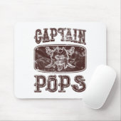 Vintag Captain Pops Personalisiert Pirate Pontoon Mousepad (Mit Mouse)