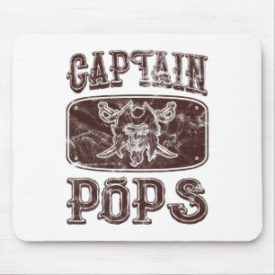 Vintag Captain Pops Personalisiert Pirate Pontoon Mousepad