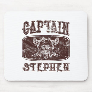 Vintag Captain Stephen Personalisiert Pirate Ponto Mousepad