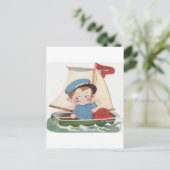 Vintag Captain Valentine Feiertagspostkarte (Stehend Vorderseite)