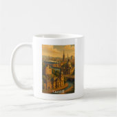 Vintag Cardiff Wales UK Retro Art Kaffeetasse (Links)