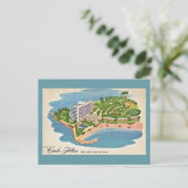 Vintag Caribe Hilton San Juan Puerto Rico Postkarte (Stehend Vorderseite)