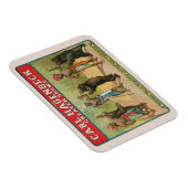 Vintag Carl Hagenbeck Circus Poster Magnet (Rechte Seite)