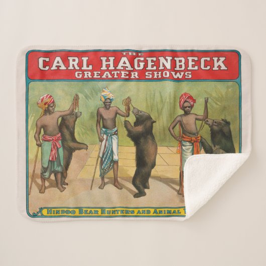 Vintag Carl Hagenbeck Circus Poster Sherpadecke (Vorderseite (Horizontal))