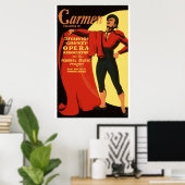 Vintag Carmen Opera Werbung 1939 Poster (Heimbüro)