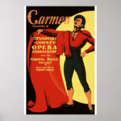 Vintag Carmen Opera Werbung 1939 Poster (Vorne)