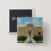 Vintag Carnegie Library Anniston Alabama Button (Vorne & Hinten)