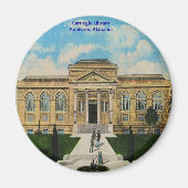 Vintag Carnegie Library Anniston Alabama Magnet (Vorne)