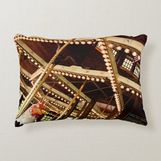 Vintag Carousel Rooster Dekokissen (Vorderseite)