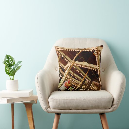 Vintag Carousel Rooster Kissen (Stuhl )